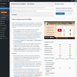 Page screenshot: Crypto Plugins →  ↳ Get Started