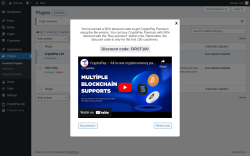 Page screenshot: Plugins ‹ Test site — WordPress