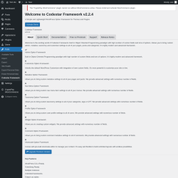 Page screenshot: Tools → Codestar Framework
