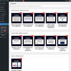 Page screenshot: CryptoPay Lite → Integrations 