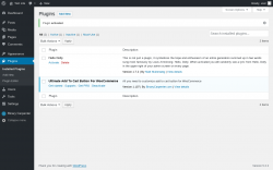Page screenshot: Plugins ‹ Test site — WordPress