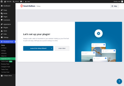 Page screenshot: Setup &lsaquo; Test site &mdash; WordPress