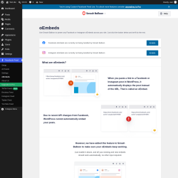 Page screenshot: Facebook Feed &rarr; oEmbeds