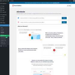 Page screenshot: Facebook Feed &rarr; oEmbeds