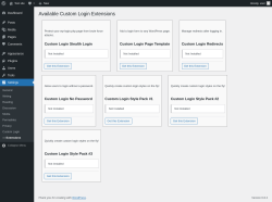Page screenshot: Settings → — Extensions