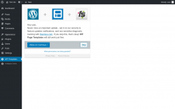 Page screenshot: WP Templates ‹ Test site — WordPress