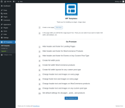 Page screenshot: WP Templates