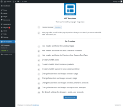 Page screenshot: WP Templates