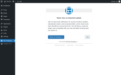 Page screenshot: WP Templates ‹ Test site — WordPress