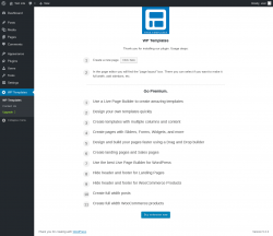 Page screenshot: WP Templates