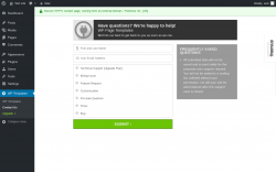 Page screenshot: WP Templates → Contact Us