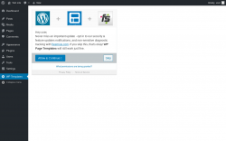 Page screenshot: WP Templates ‹ Test site — WordPress
