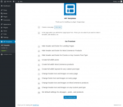 Page screenshot: WP Templates