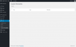 Page screenshot: Tools &rarr; Custom Permalinks