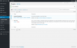 Page screenshot: Plugins &lsaquo; Test site &mdash; WordPress
