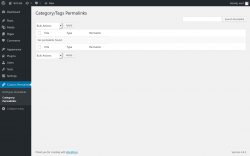 Page screenshot: Custom Permalinks &rarr; Category Permalinks