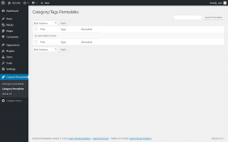 Page screenshot: Custom Permalinks &rarr; Category Permalinks