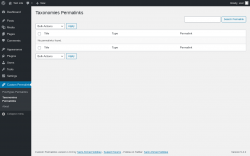 Page screenshot: Custom Permalinks &rarr; Taxonomies Permalinks