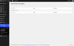 Page screenshot: Custom Permalinks &rarr; Taxonomies Permalinks