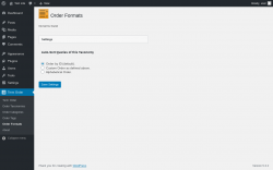 Page screenshot: Term Order → Order Formats