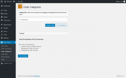 Page screenshot: Term Order → Order Categories