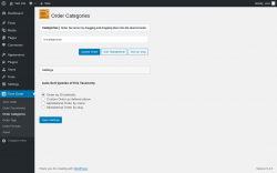 Page screenshot: Term Order → Order Categories