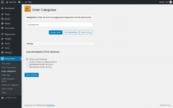 Page screenshot: Term Order → Order Categories