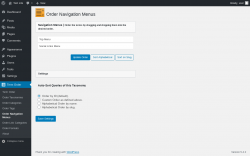 Page screenshot: Term Order → Order Navigation Menus