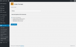 Page screenshot: Term Order → Order Formats