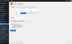 Page screenshot: Term Order → Order Categories