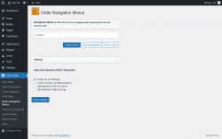 Page screenshot: Term Order → Order Navigation Menus