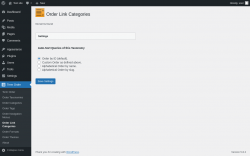 Page screenshot: Term Order → Order Link Categories