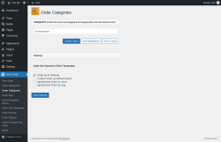 Page screenshot: Term Order → Order Categories