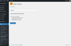 Page screenshot: Term Order → Order Formats