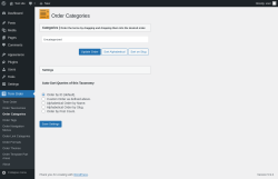 Page screenshot: Term Order → Order Categories
