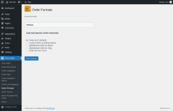 Page screenshot: Term Order → Order Formats