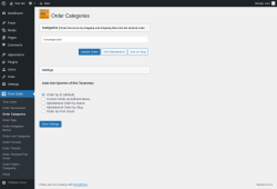 Page screenshot: Term Order → Order Categories