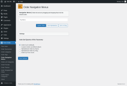 Page screenshot: Term Order → Order Navigation Menus