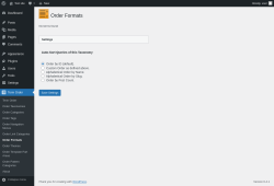 Page screenshot: Term Order → Order Formats