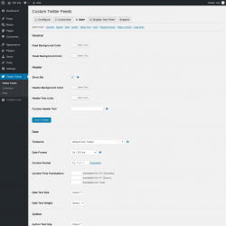 Page screenshot: Twitter Feeds &rarr; 3. Style