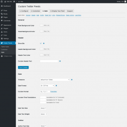 Page screenshot: Twitter Feeds &rarr; Style