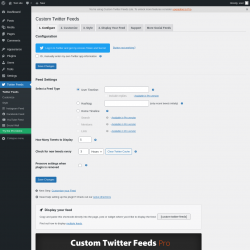 Page screenshot: Twitter Feeds