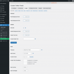 Page screenshot: Twitter Feeds &rarr; 3. Style