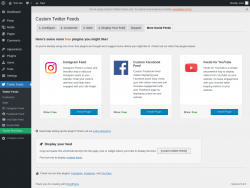 Page screenshot: Twitter Feeds &rarr; Instagram Feed