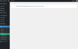 Page screenshot: Twitter Feeds &rarr; Twitter Feeds