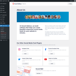 Page screenshot: Twitter Feeds &rarr; About Us
