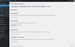Page screenshot: Private area → Status → Settings