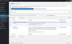 Page screenshot: Plugins &lsaquo; Test site &mdash; WordPress