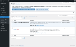 Page screenshot: Plugins ‹ Test site — WordPress