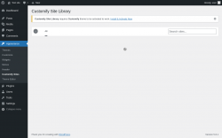 Page screenshot: Customify Sites &lsaquo; Test site &mdash; WordPress